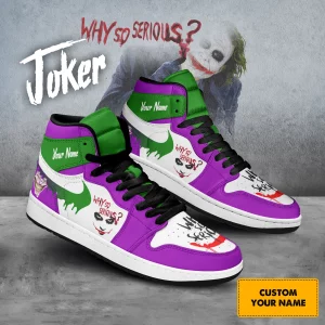 The Joker In Batman Movie Air Jordan 1 High Top Shoes