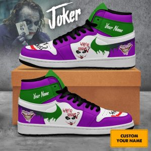 The Joker In Batman Movie Air Jordan 1 High Top Shoes