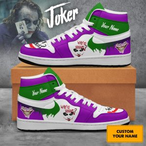 The Joker In Batman Movie Air Jordan 1 High Top Shoes2B4 Cmqoa