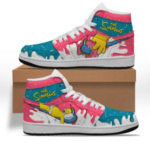 The Simpsons Air Jordan 1 High Top Shoes2B2 4XyBT