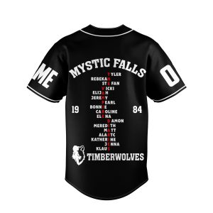The Vampire Diaries Customized Baseball Jersey Mystic Falls Timberwolves2B3 czSqF