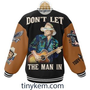 Toby Keith Baseball Jacket Dont Let The Man In2B3 lgd9P