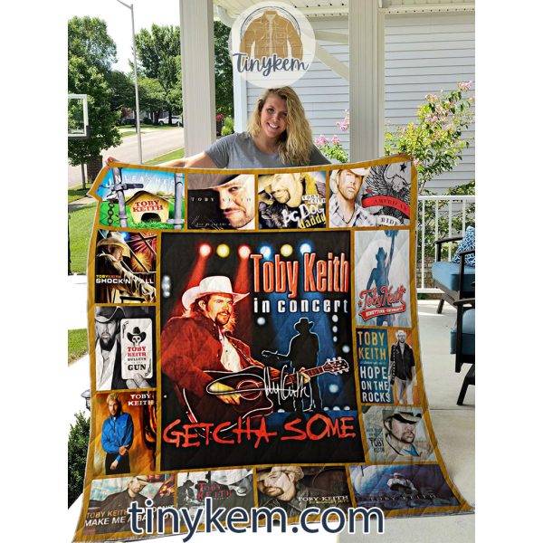 Toby Keith In Concert Getcha Some Quilt Blanket