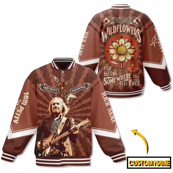 Tom Petty Wildflowers Customized Baseball Jacket