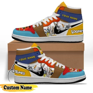 Toy Story Woody And Buzz Air Jordan 1 High Top Shoes2B3 QyZTY