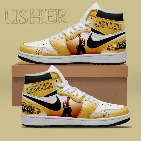 Usher Air Jordan 1 High Top Shoes