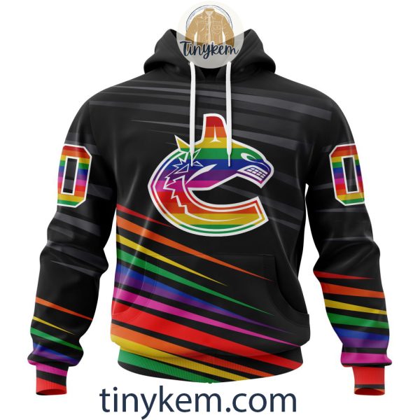 Vancouver Canucks With LGBT Pride Design Tshirt, Hoodie, Sweatshirt