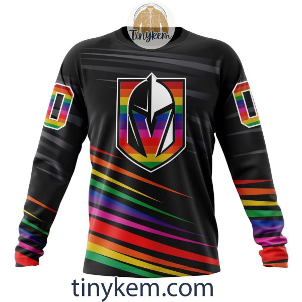 Vegas Golden Knights With LGBT Pride Design Tshirt, Hoodie, Sweatshirt