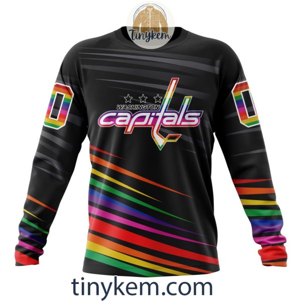 Washington Capitals With LGBT Pride Design Tshirt, Hoodie, Sweatshirt
