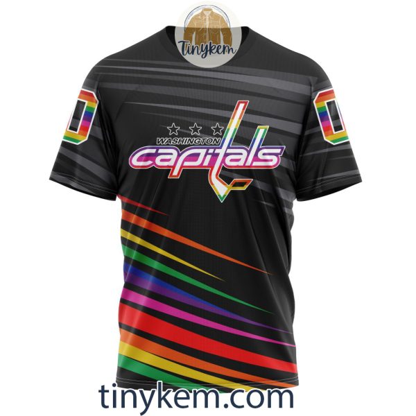 Washington Capitals With LGBT Pride Design Tshirt, Hoodie, Sweatshirt