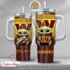 Tennessee Titans Baby Yoda Customized Glitter 40oz Tumbler