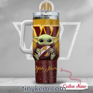 Washington Commanders Baby Yoda Customized Glitter 40oz Tumbler2B3 2ibdp