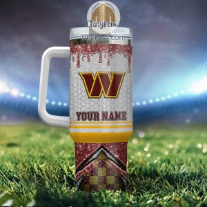 Washington Commanders Personalized 40Oz Tumbler With Glitter Printed Style2B3 AFOe1