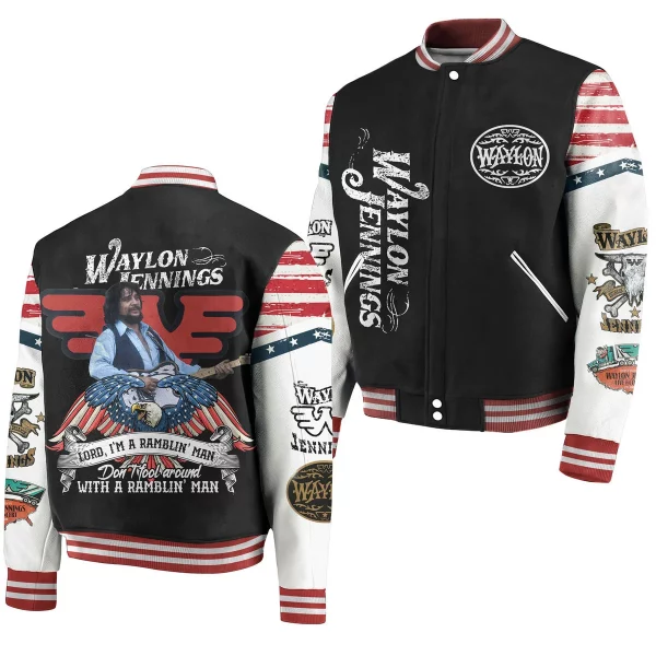 Waylon Jennings Baseball Jacket