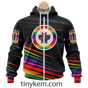 Winnipeg Jets With LGBT Pride Design Tshirt Hoodie Sweatshirt2B2 uBFmc