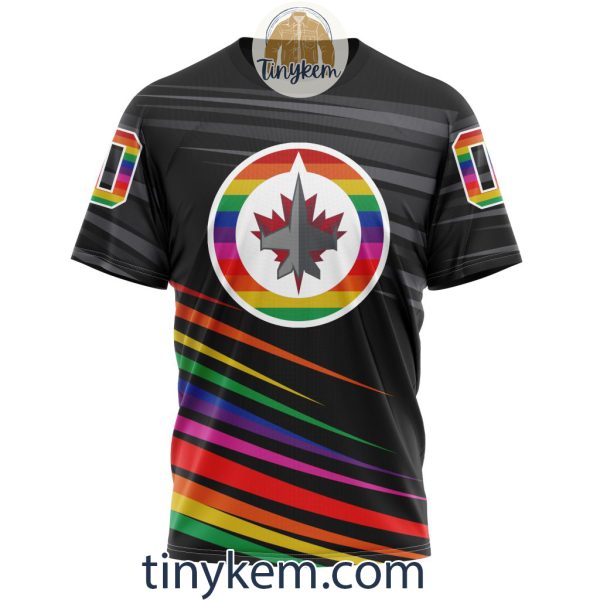 Winnipeg Jets With LGBT Pride Design Tshirt, Hoodie, Sweatshirt