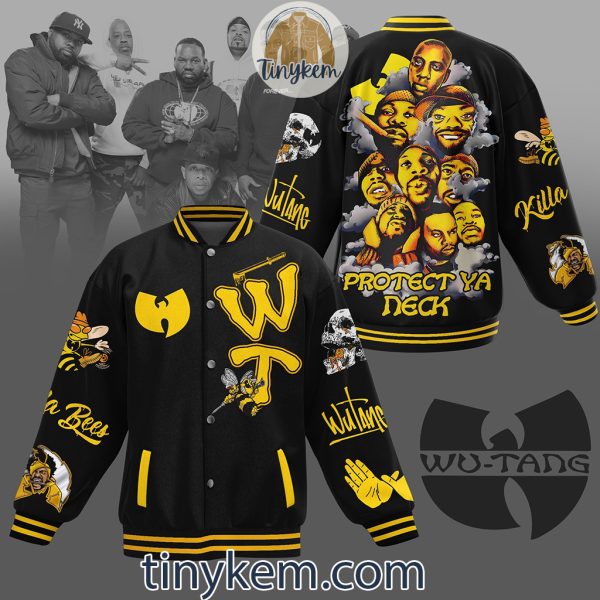 Wu-tang Clan Baseball Jacket: Protect Ya Neck