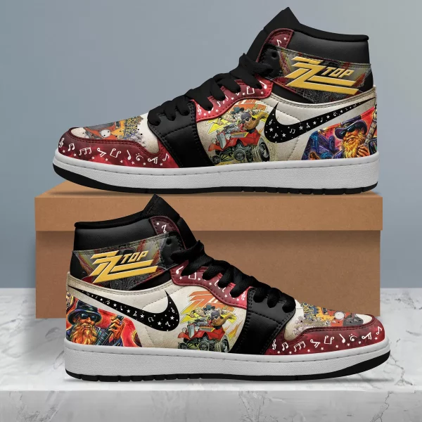 ZZ Top Air Jordan 1 High Top Shoes