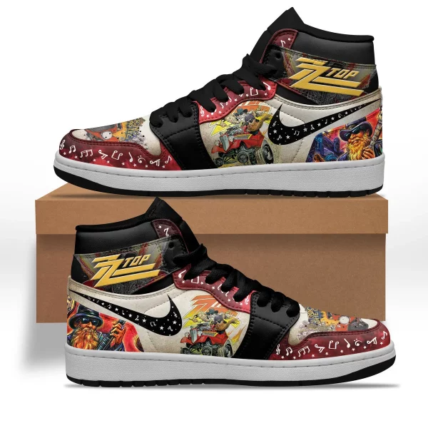 ZZ Top Air Jordan 1 High Top Shoes