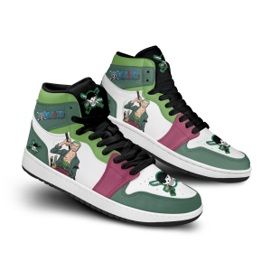 Zoro OP Air Jordan 1 High Top Shoes2B2 PqQjb