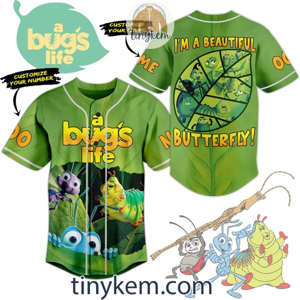 A Bug’s Life Green Customized Baseball Jersey