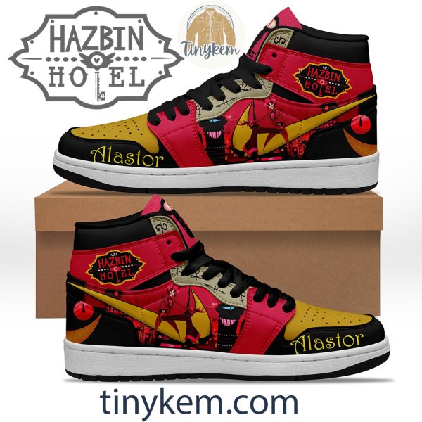 Alastor Hazbin Hotel Air Jordan 1 High Top Shoes