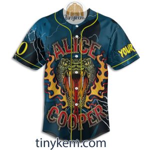 Alice Cooper Customized Baseball Jersey Welcome To My Breakdown2B2 mW4DH