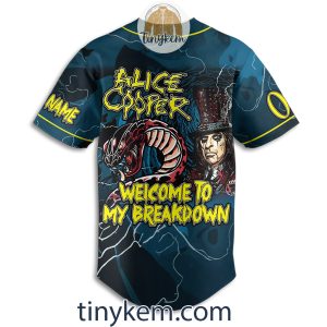 Alice Cooper Customized Baseball Jersey Welcome To My Breakdown2B3 0Y832