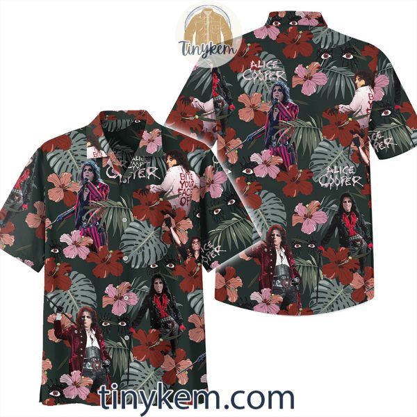 Alice Cooper Tropical Flowers Hawaiian Shirt