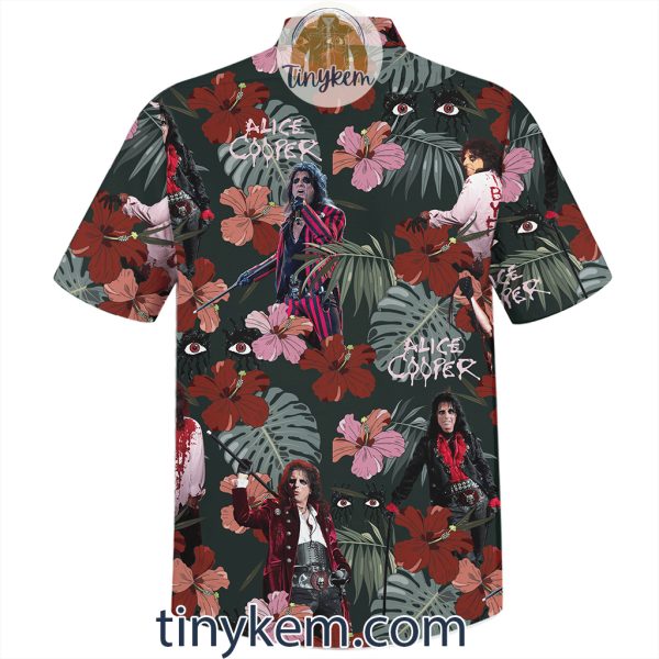 Alice Cooper Tropical Flowers Hawaiian Shirt