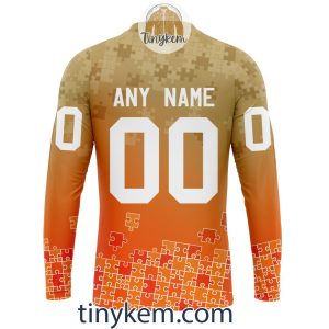 Anaheim Ducks Customized Tshirt Hoodie With Autism Awareness 2024 Design2B5 OQbIS