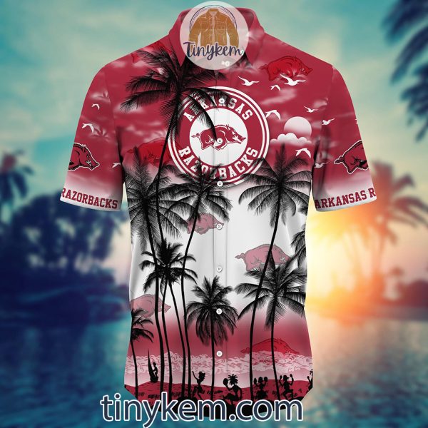 Arkansas Razorbacks Summer Coconut Hawaiian Shirt