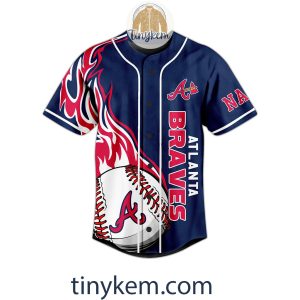 Atlanta Braves For The A Customized Baseball Jersey2B2 PGZtR