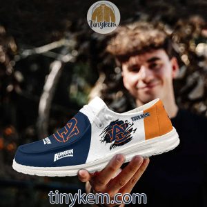 Auburn Tigers Customized Canvas Loafer Dude Shoes2B10 aqt00
