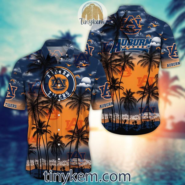 Auburn Tigers Summer Coconut Hawaiian Shirt