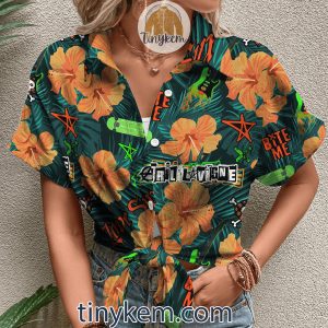 Avril Lavigne Tropical Flowers Hawaiian Shirt