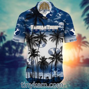 BYU Cougars Summer Coconut Hawaiian Shirt2B3 daXpO