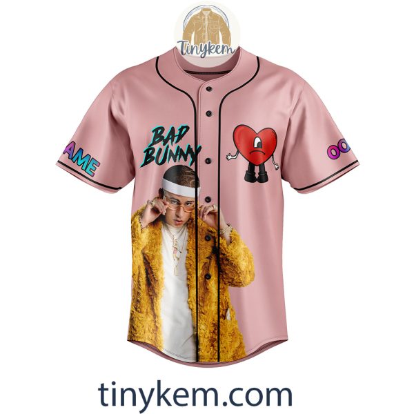 Bad Bunny Customized Baseball Jersey: Un Verano Sin Ti