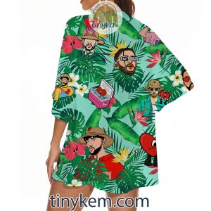 Bad Bunny Hawaiian Kimono Beach2B3 hf5q6