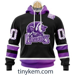 Bakersfield Condors Hockey Fight Cancer Hoodie, Tshirt