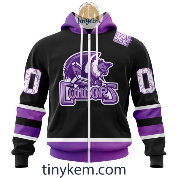 Bakersfield Condors Hockey Fight Cancer Hoodie, Tshirt