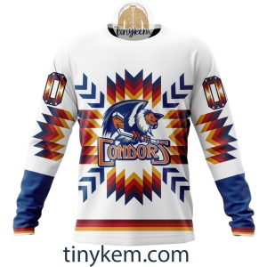 Bakersfield Condors Native Pattern Design Hoodie Tshirt Sweatshirt2B4 VODbA