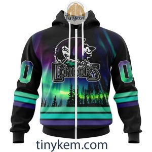 Bakersfield Condors Northern Lights Hoodie Tshirt Sweatshirt2B2 fhGwM