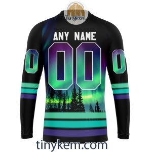 Bakersfield Condors Northern Lights Hoodie Tshirt Sweatshirt2B5 NcCk6