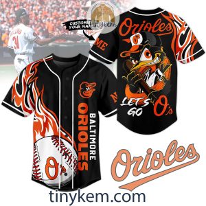 Baltimore Orioles Customized Baseball Jersey: Let’s Go O’s