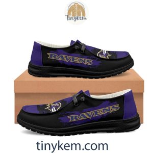 Baltimore Ravens Dude Canvas Loafer Shoes2B6 xbWqH