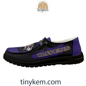 Baltimore Ravens Dude Canvas Loafer Shoes2B8 df8C6