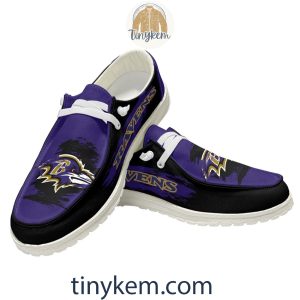 Baltimore Ravens Dude Canvas Loafer Shoes2B9 DLbDK