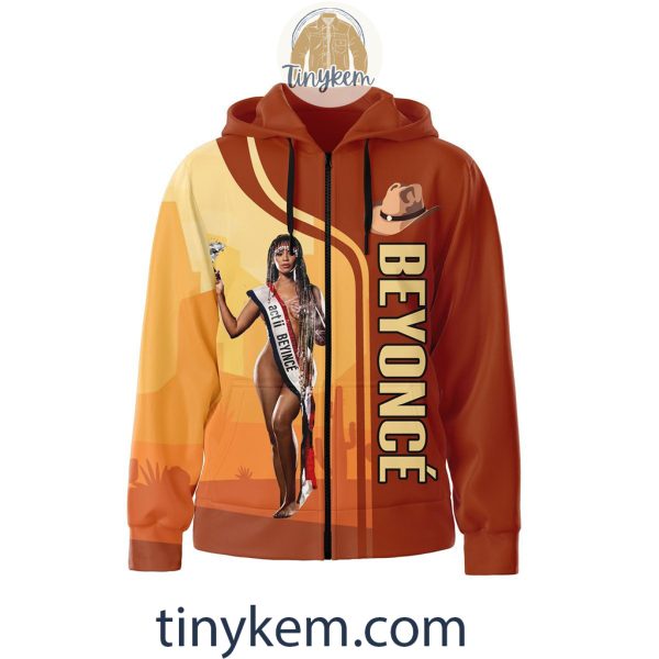 Beyonce Cowboy Zipper Hoodie: Texas Hold ‘Em