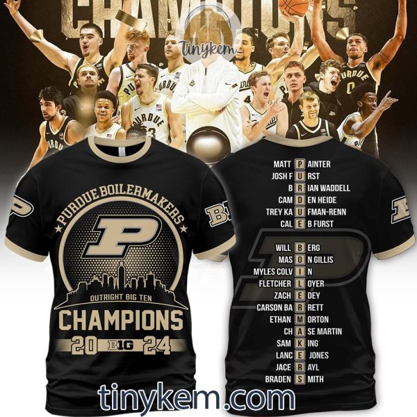 Big 10 Champions 2024 Purdue Basketball Tshirt
